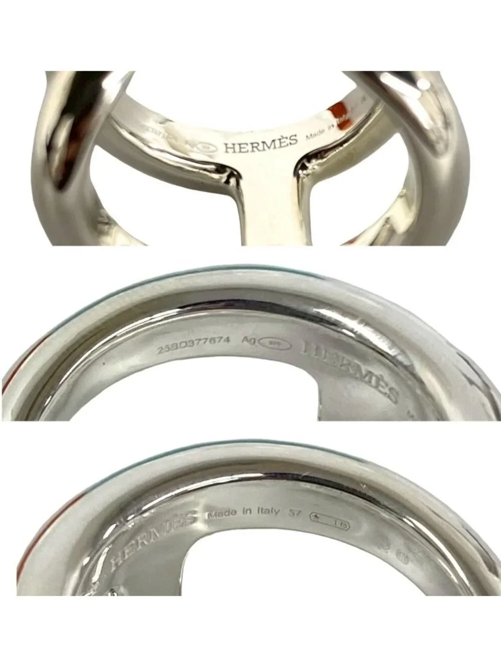 Hermes Osmose GM Ring 925 Sterling Silver